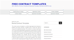 Desktop Screenshot of contracttemplatess.org