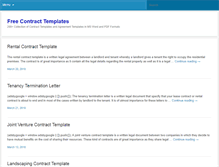 Tablet Screenshot of contracttemplatess.org